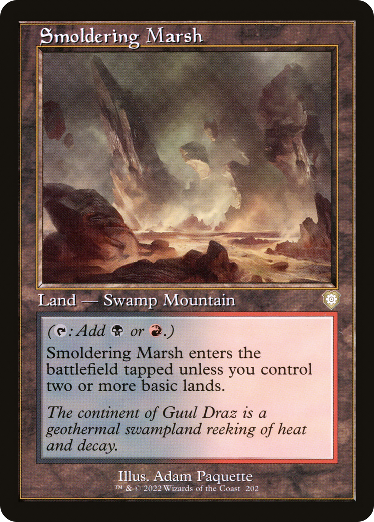 Smoldering Marsh⁣ - Commander: The Brothers' War⁣ (Rare)⁣ [202]