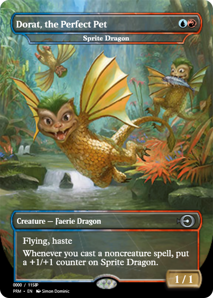 Sprite Dragon (PRM-80933) - Magic Online Promos / Dorat, the Perfect Pet Foil