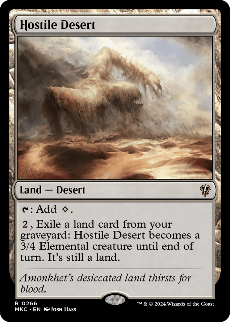 Hostile Desert⁣ - Commander: Murders at Karlov Manor⁣ (Rare)⁣ [266]