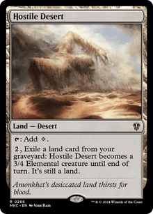 Hostile Desert⁣ - Commander: Murders at Karlov Manor⁣ (Rare)⁣ [266]