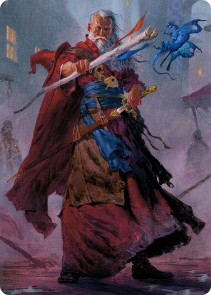 Elminster // Elminster (ACLB-064) - Battle for Baldur's Gate Art Series (Borderless) Foil
