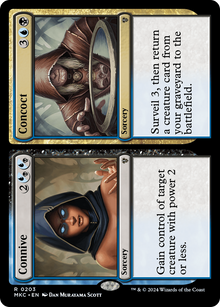 Connive // Concoct⁣ - Commander: Murders at Karlov Manor⁣ (Rare)⁣ [203]
