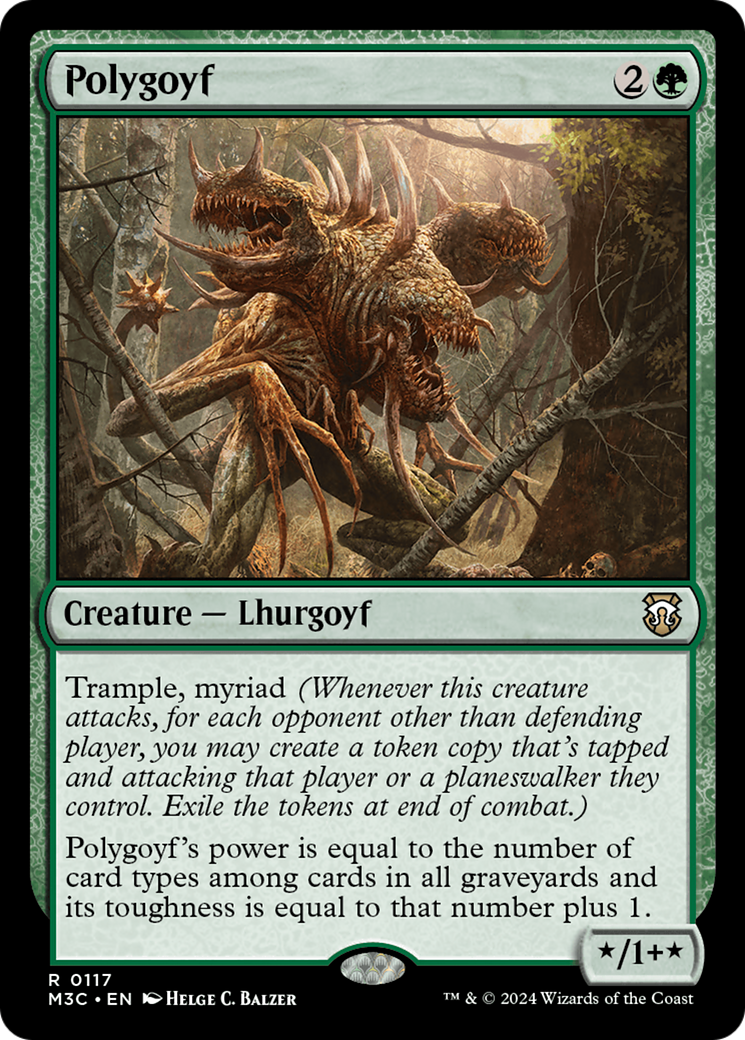 Polygoyf⁣ - Commander: Modern Horizons 3⁣ (Rare)⁣ [117]
