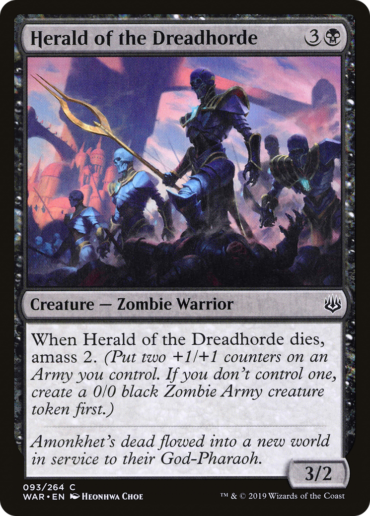 Herald of the Dreadhorde⁣ - War of the Spark⁣ (Common)⁣ [93]