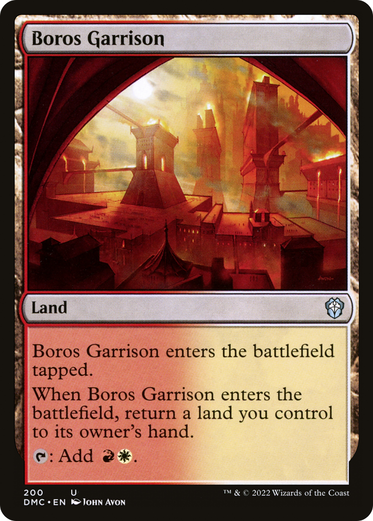 Boros Garrison⁣ - Commander: Dominaria United⁣ (Uncommon)⁣ [200]