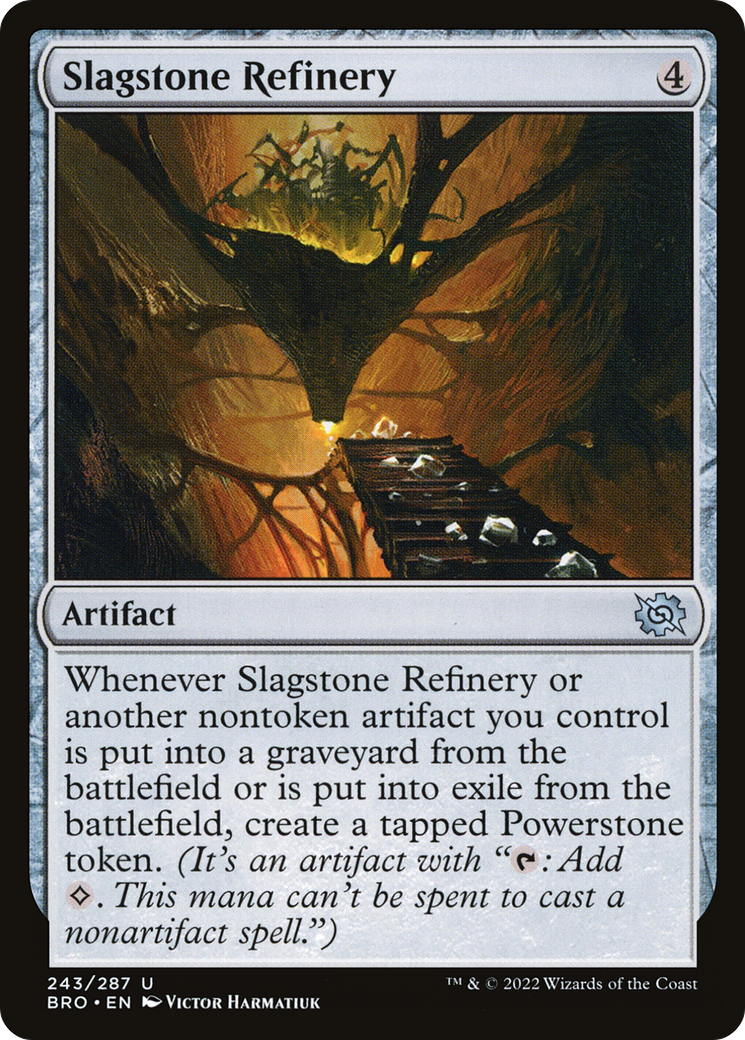 Slagstone Refinery (BRO-243) - The Brothers' War Foil