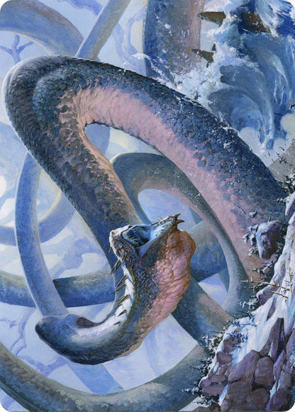 Koma, Cosmos Serpent // Koma, Cosmos Serpent (AKHM-060) - Kaldheim Art Series (Borderless)