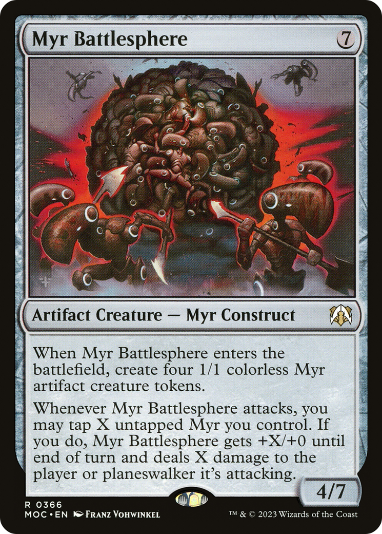 Myr Battlesphere⁣ - Commander: March of the Machine⁣ (Rare)⁣ [366]