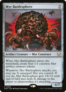 Myr Battlesphere⁣ - Commander: March of the Machine⁣ (Rare)⁣ [366]