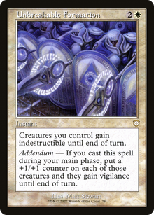 Unbreakable Formation⁣ - Commander: The Brothers' War⁣ (Rare)⁣ [78]