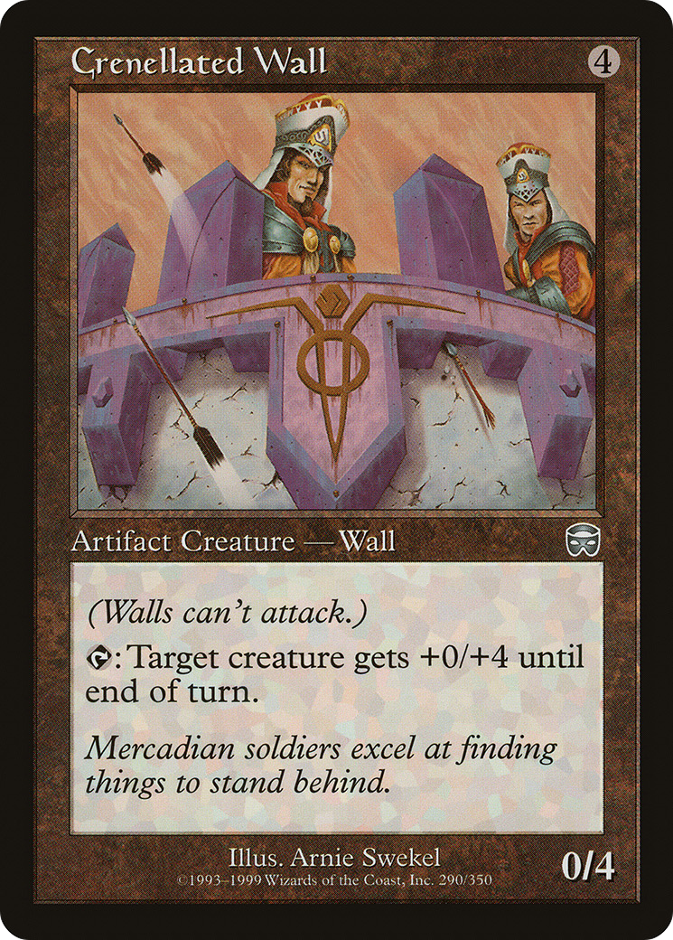 Crenellated Wall (MMQ-290) - Mercadian Masques Foil