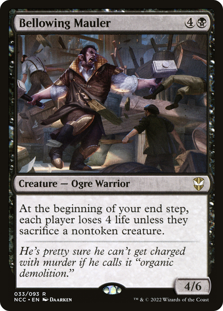 Bellowing Mauler⁣ - Commander: Streets of New Capenna⁣ (Rare)⁣ [33]