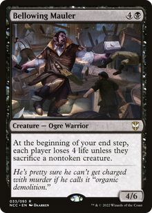 Bellowing Mauler⁣ - Commander: Streets of New Capenna⁣ (Rare)⁣ [33]