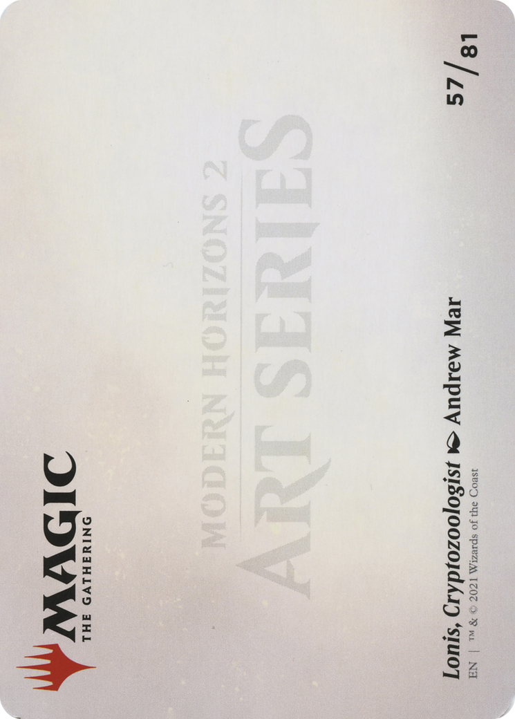 Lonis, Cryptozoologist // Lonis, Cryptozoologist (AMH2-057) - Modern Horizons 2 Art Series (Borderless) Foil