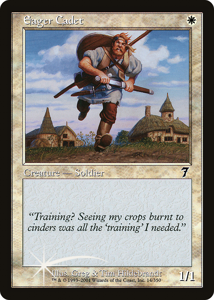 Eager Cadet (7ED-14★) - Seventh Edition Foil