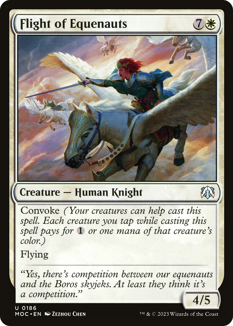 Flight of Equenauts⁣ - Commander: March of the Machine⁣ (Uncommon)⁣ [186]