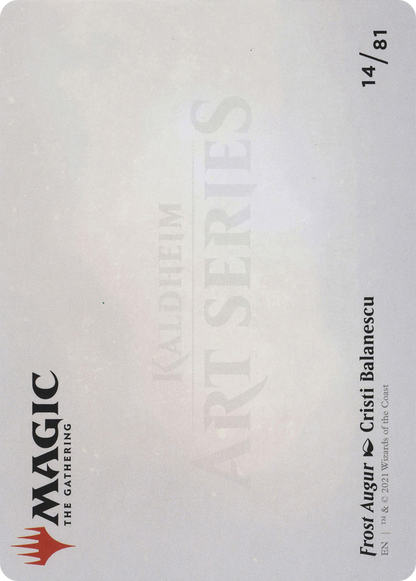 Frost Augur // Frost Augur (AKHM-014) - Kaldheim Art Series (Borderless) Foil