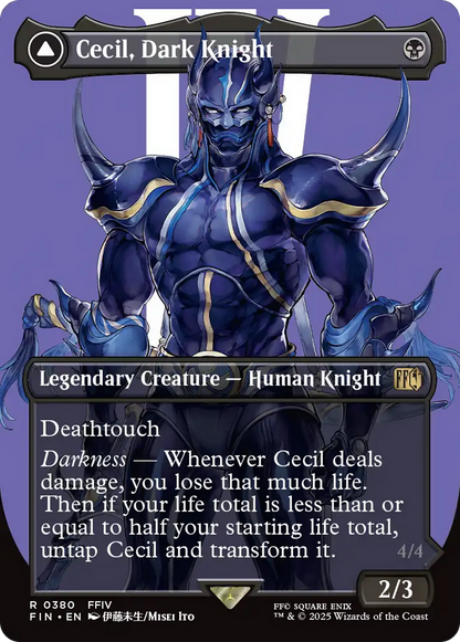 Cecil, Dark Knight // Cecil, Redeemed Paladin (FIN-380) - FINAL FANTASY (Borderless)