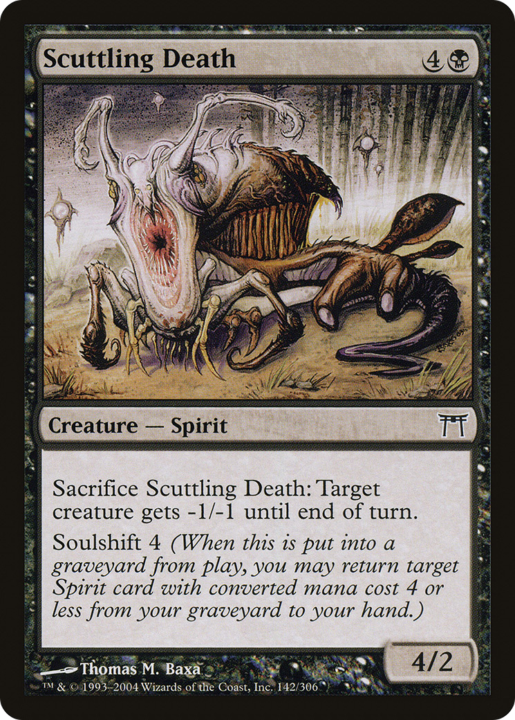 Scuttling Death (CHK-142) - Champions of Kamigawa
