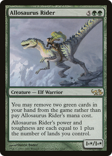 Allosaurus Rider (EVG-002) - Duel Decks: Elves vs. Goblins
