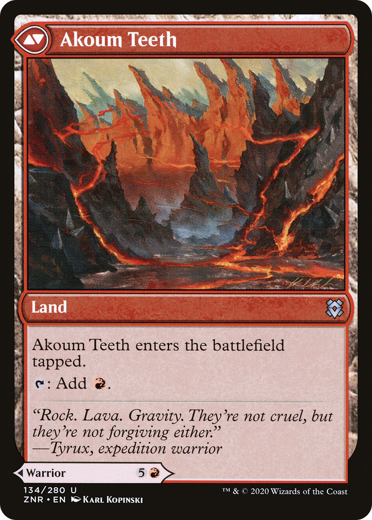 Akoum Warrior (ZNR-134) - Zendikar Rising