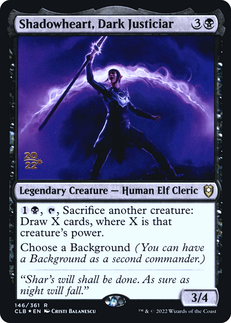 Shadowheart, Dark Justiciar (PRE-146S) - Battle for Baldur's Gate Promos Foil