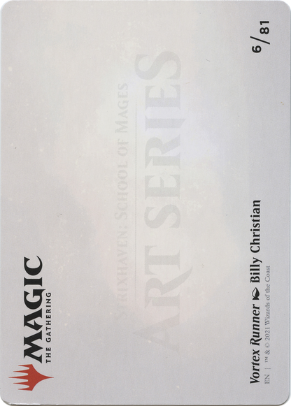 Vortex Runner // Vortex Runner (ASTX-006) - Strixhaven Art Series (Borderless) Foil