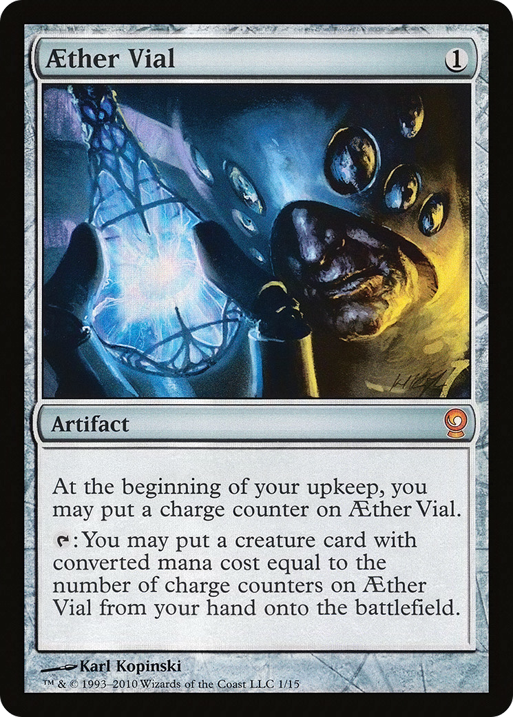 Aether Vial (V10-001) - From the Vault: Relics Foil
