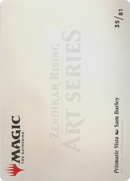 Prismatic Vista // Prismatic Vista (AZNR-035) - Zendikar Rising Art Series (Borderless) Foil