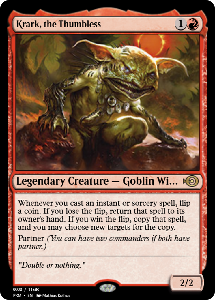 Krark, the Thumbless (PRM-86240) - Magic Online Promos Foil