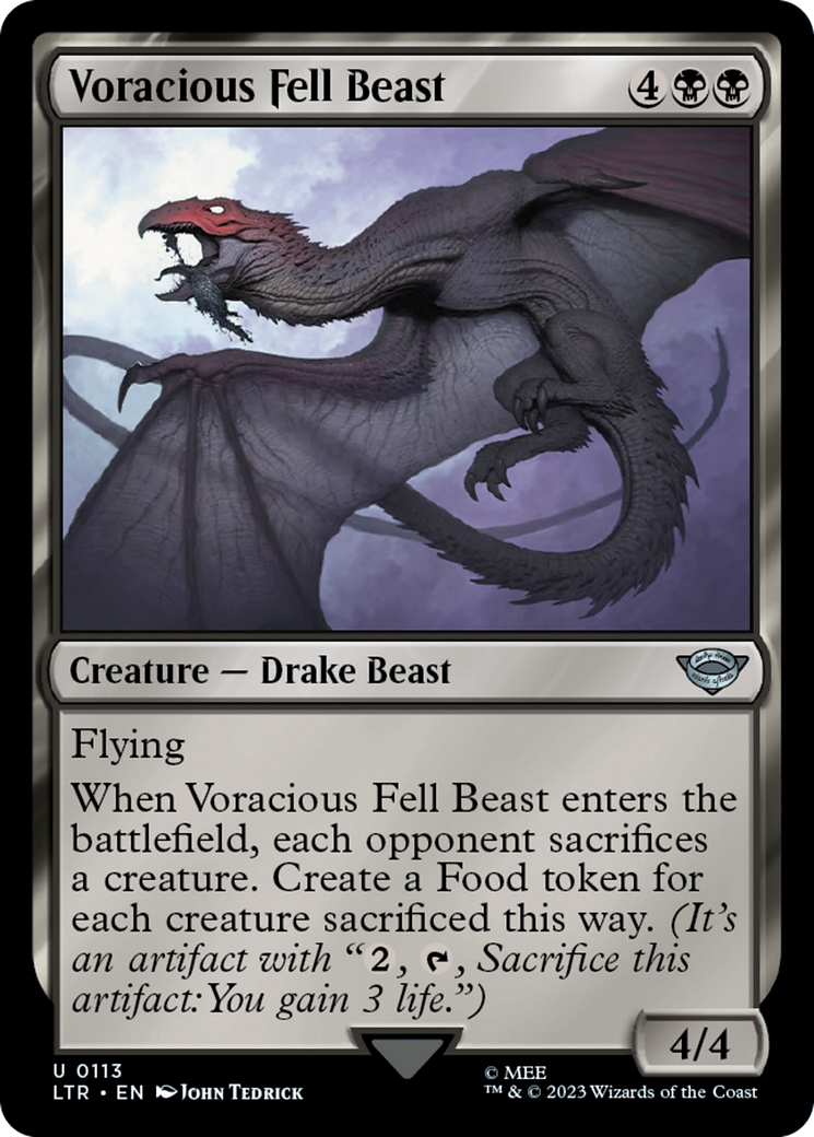 Voracious Fell Beast⁣ - The Lord of the Rings: Tales of Middle-earth⁣ (Uncommon)⁣ [113]