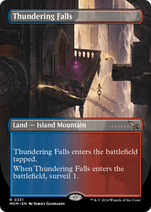 Thundering Falls (Borderless) (MKM-331) - Murders at Karlov Manor (Borderless) Foil