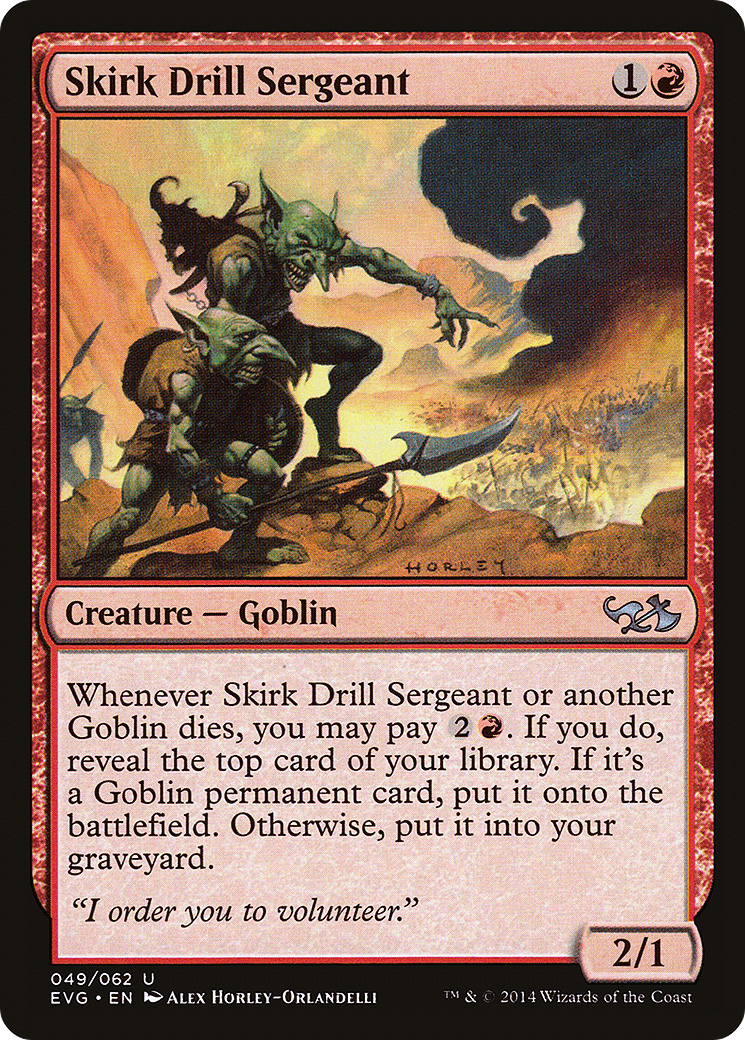 Skirk Drill Sergeant (DD3-049) - Duel Decks Anthology: Elves vs. Goblins