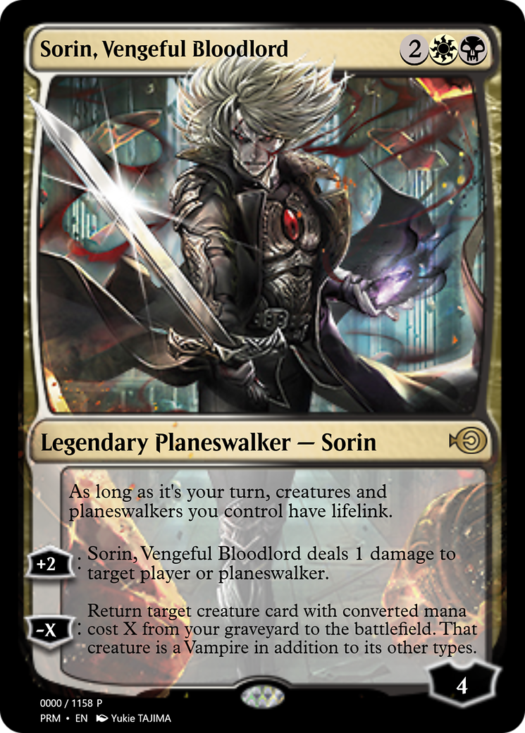 Sorin, Vengeful Bloodlord (PRM-72277) - Magic Online Promos Foil