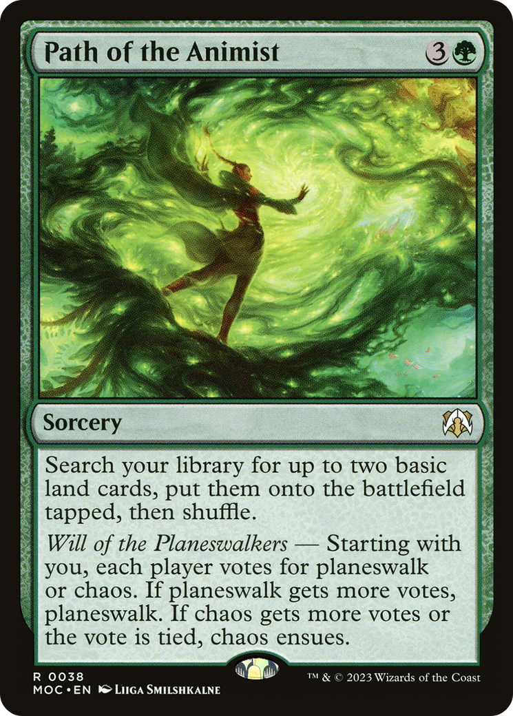 Path of the Animist⁣ - Commander: March of the Machine⁣ (Rare)⁣ [38]