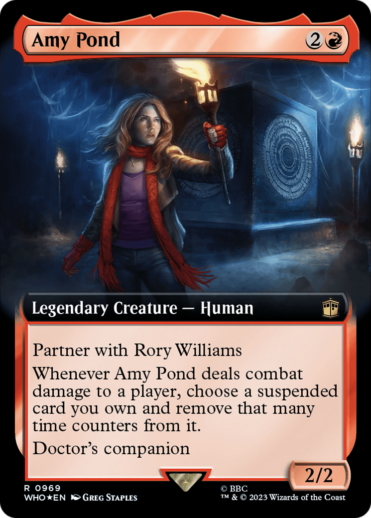 Amy Pond (Extended Art) (Surge Foil) (WHO-969) - Doctor Who: (Extended Art) Foil