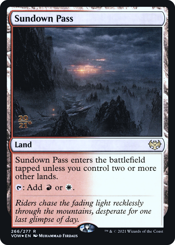 Sundown Pass (PRE-266S) - Innistrad: Crimson Vow Promos Foil