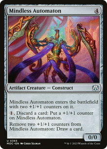 Mindless Automaton⁣ - Commander: March of the Machine⁣ (Uncommon)⁣ [365]