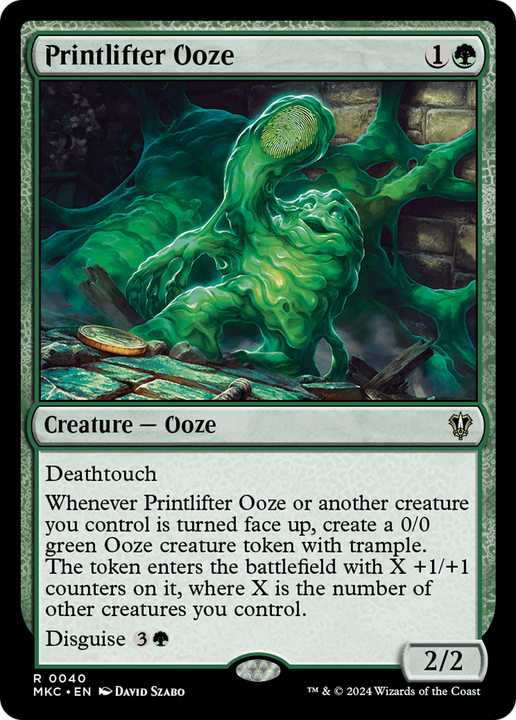 Printlifter Ooze⁣ - Commander: Murders at Karlov Manor⁣ (Rare)⁣ [40]
