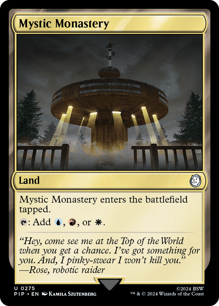 Mystic Monastery⁣ - Universes Beyond: Fallout⁣ (Uncommon)⁣ [275]