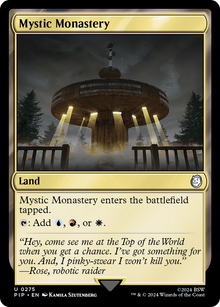 Mystic Monastery⁣ - Universes Beyond: Fallout⁣ (Uncommon)⁣ [275]