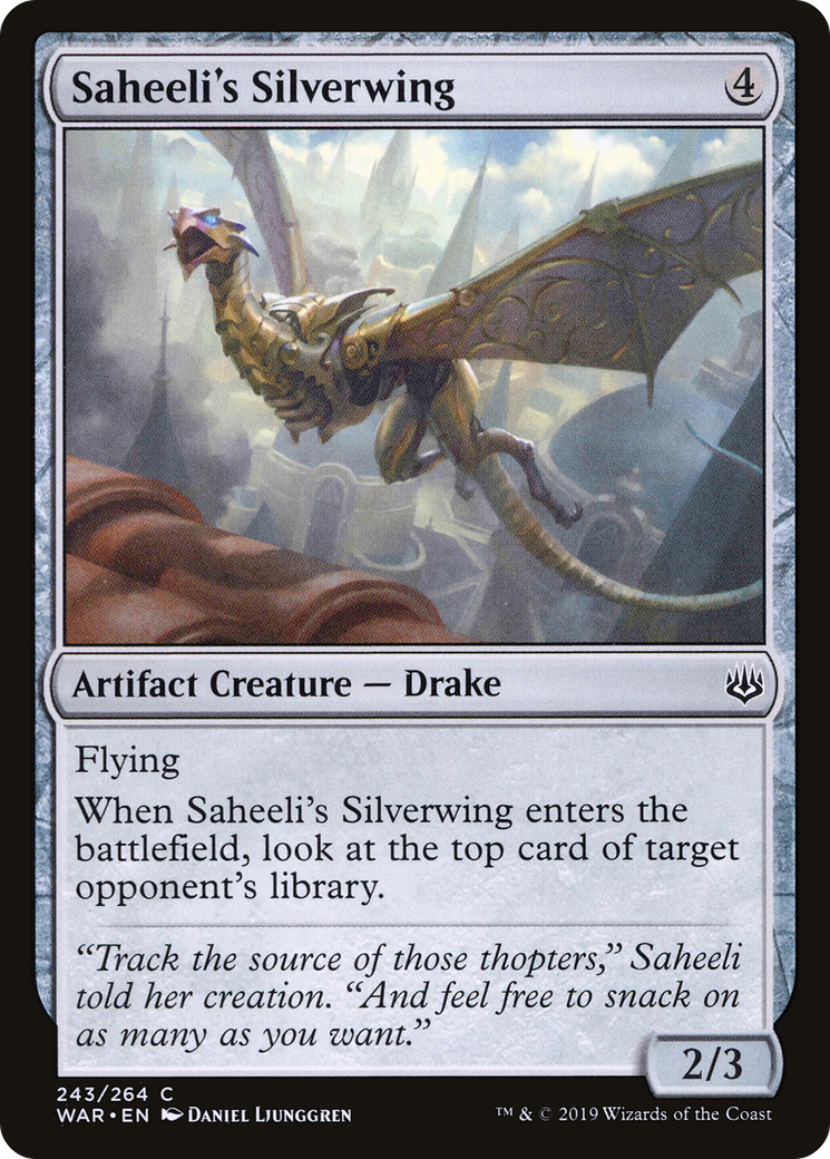 Saheeli's Silverwing⁣ - War of the Spark⁣ (Common)⁣ [243]