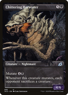 Chittering Harvester (Showcase) (IKO-288) - Ikoria: Lair of Behemoths: (Showcase) Foil