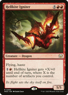 Hellkite Igniter⁣ - Commander: March of the Machine⁣ (Rare)⁣ [284]