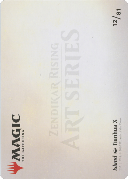 Island // Island (AZNR-012) - Zendikar Rising Art Series (Borderless) Foil