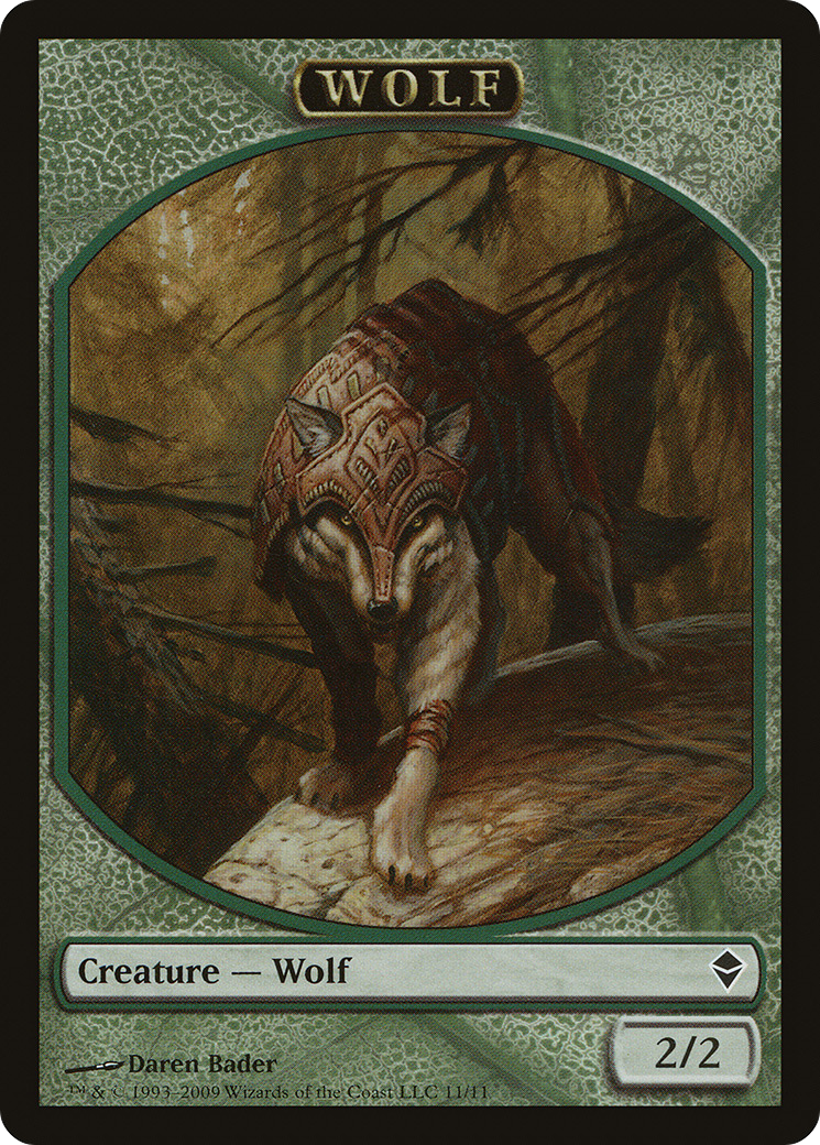 Wolf Token (ZEN-011) - Zendikar Tokens