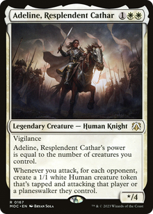 Adeline, Resplendent Cathar⁣ - Commander: March of the Machine⁣ (Rare)⁣ [167]