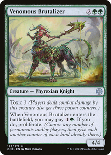 Venomous Brutalizer⁣ - Phyrexia: All Will Be One⁣ (Uncommon)⁣ [193]