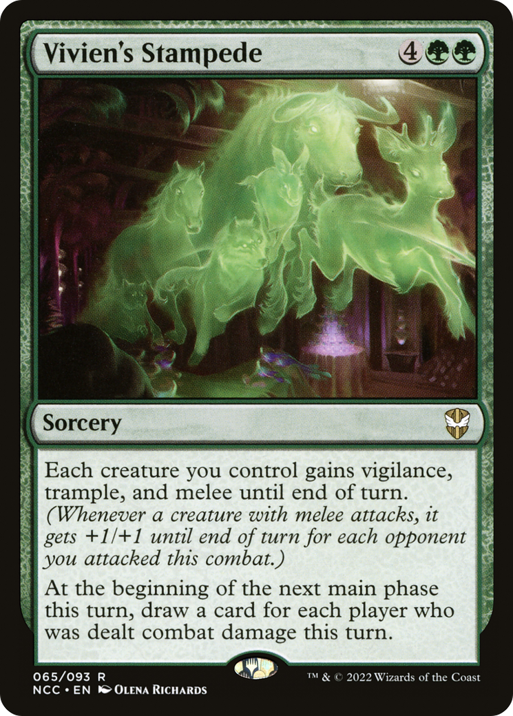 Vivien's Stampede⁣ - Commander: Streets of New Capenna⁣ (Rare)⁣ [65]