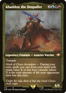 Abaddon the Despoiler (V.4)⁣ - Universes Beyond: Warhammer 40,000⁣ (Special)⁣ [319]